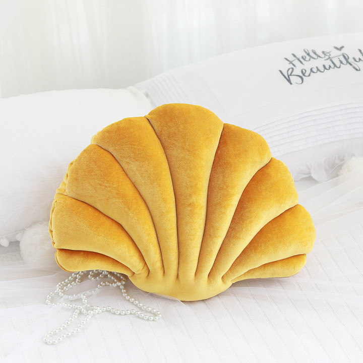 Sea Princess Seashell Decorative Pillow