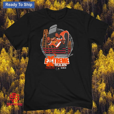 Philadelphia Flyers Gritty Extreme Rules 2022 T-Shirt - Skullridding