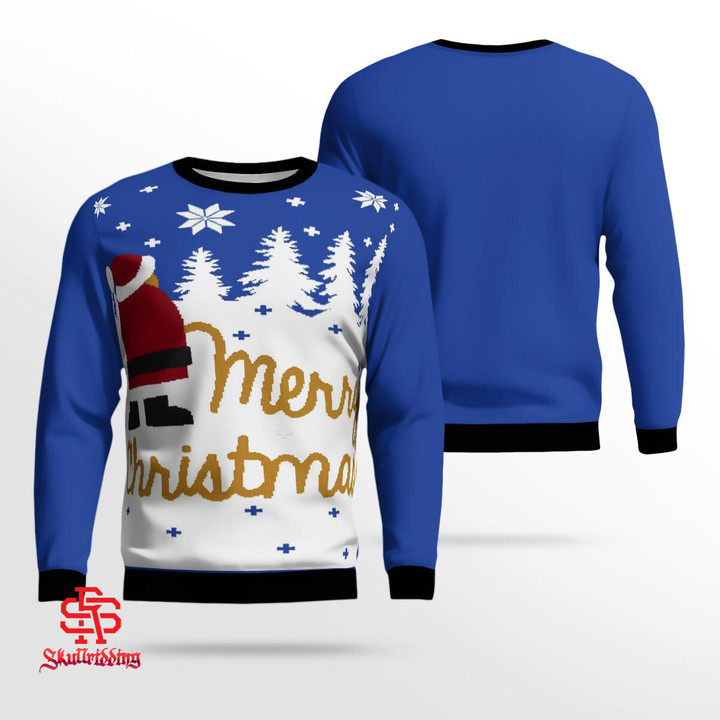 Santa Claus Pee Merry Christmas 2022 Ugly Sweater