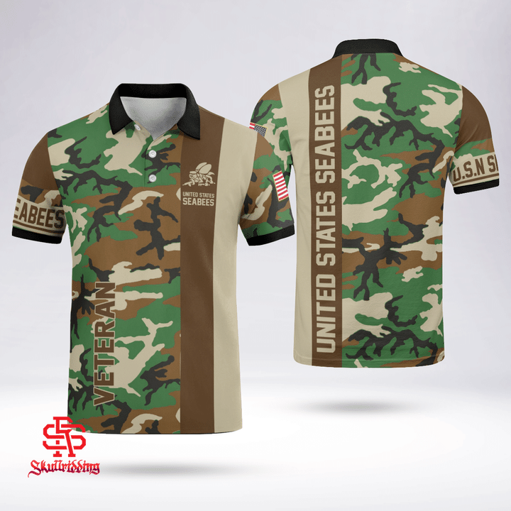 US Navy Polo Seabees Shirt