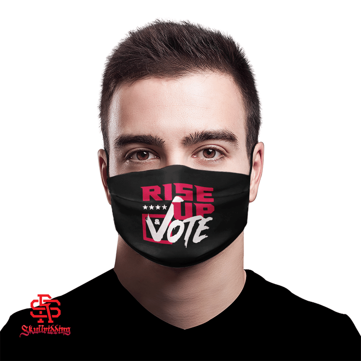 Rise Up and Vote Face Mask
