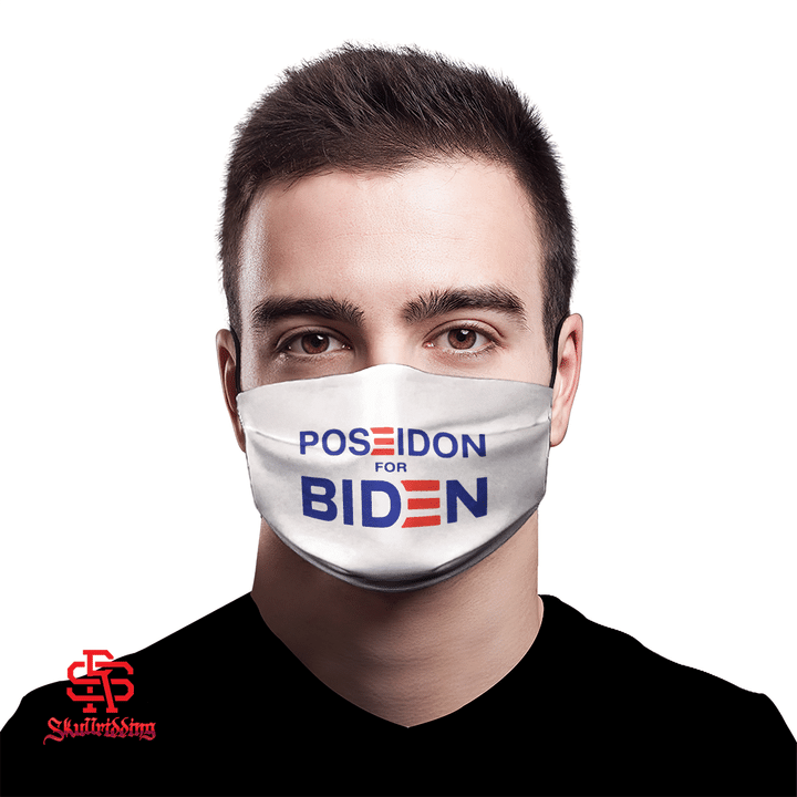 Poseidon For Biden Face Mask