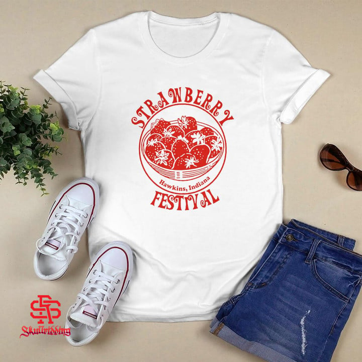 Strawberry Festival T-Shirt Hawkins, Indiana