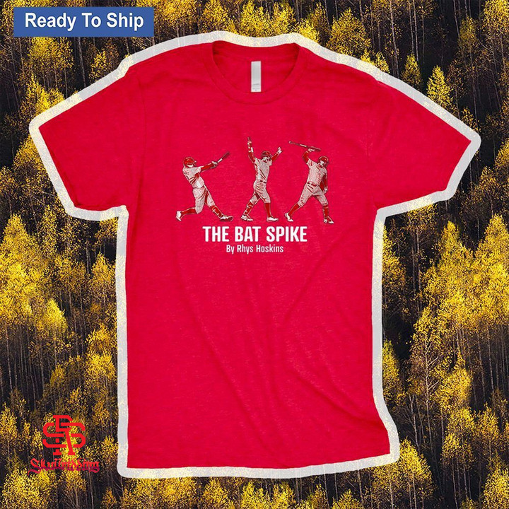 Rhys Hoskins The Bat Spike T-Shirt - Philadelphia Phillies