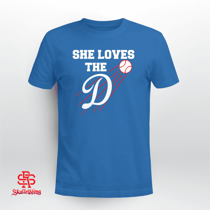 Baseball She Loves The D - Los Angeles Dodgers