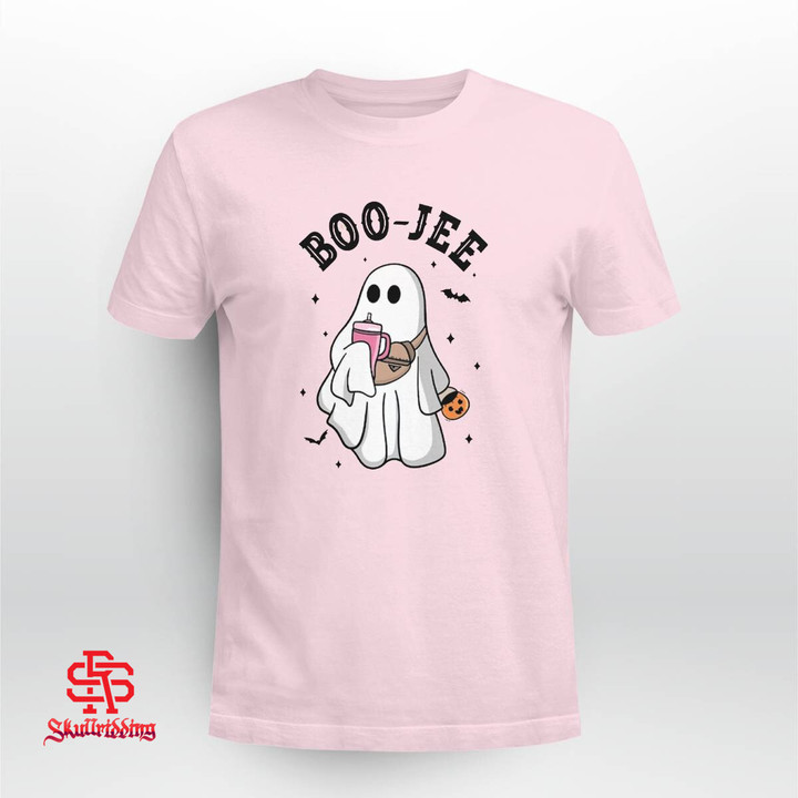 Halloween Boo Jee Ghost Shirt Pink