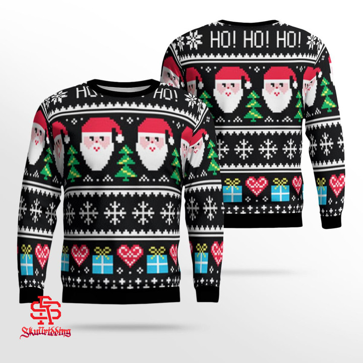 Christmas Santa Claus Ho Ho Ho Ugly Sweater
