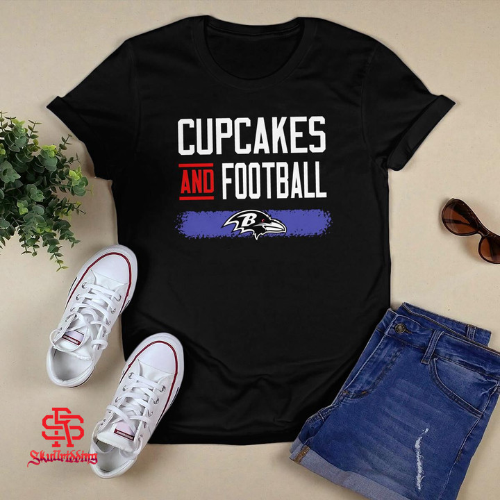 Cupcakes and Football T-Shirt
