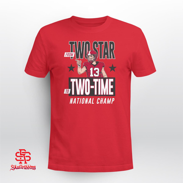 From Two Star to Two-Time National Champ Shirt