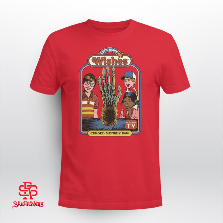 Let's Make Wishes Cursed Monkey Paw T-Shirt