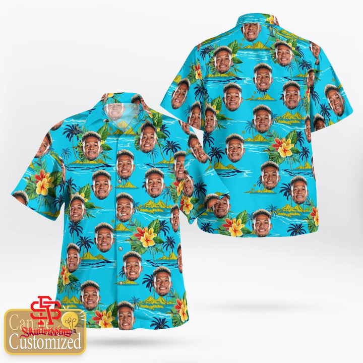 Custom Face Joelinton Hawaiian Shirt - Skullridding