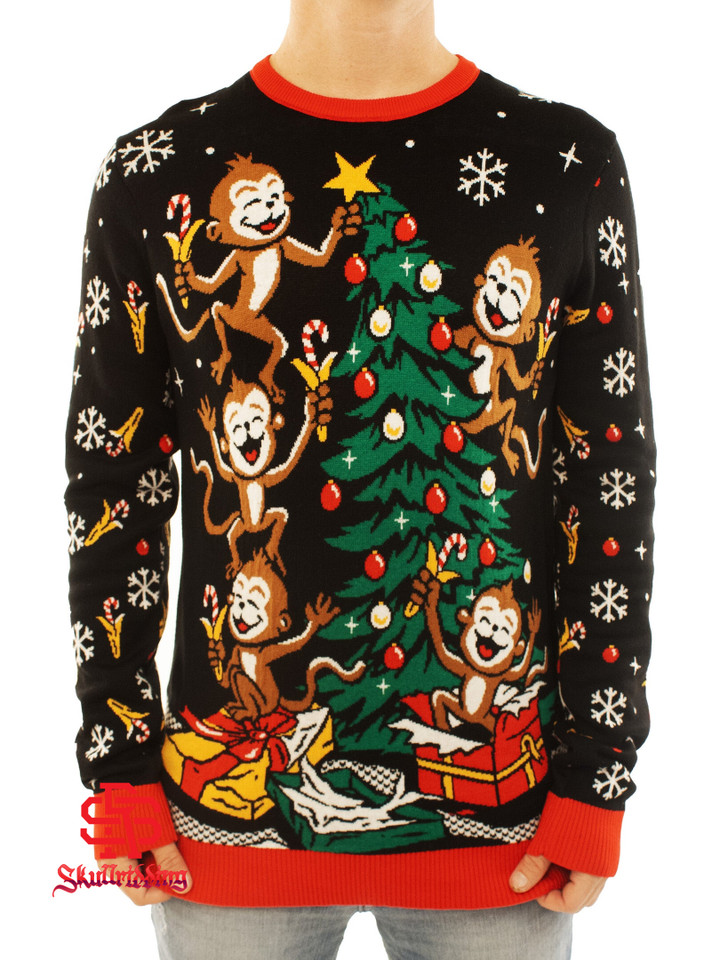 Spider Monkeys Ugly Christmas Sweater