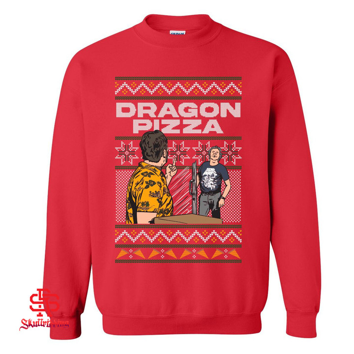 Dragon Pizza Ugly Sweater