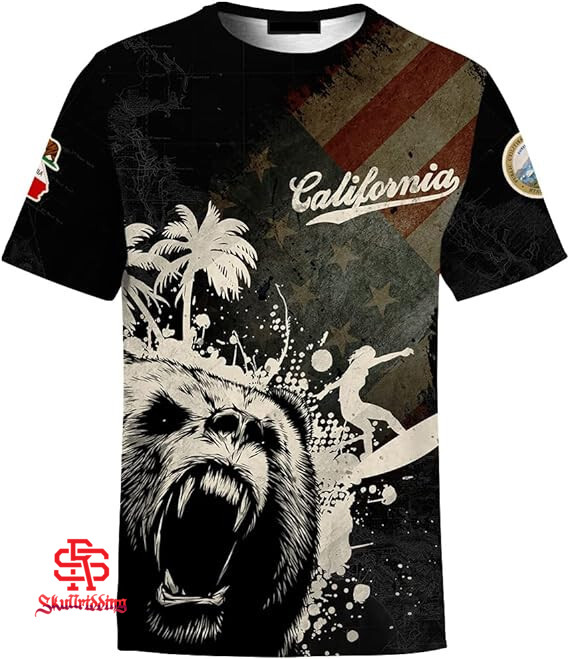 American Redwood National Park Shirt Vintage California Bear