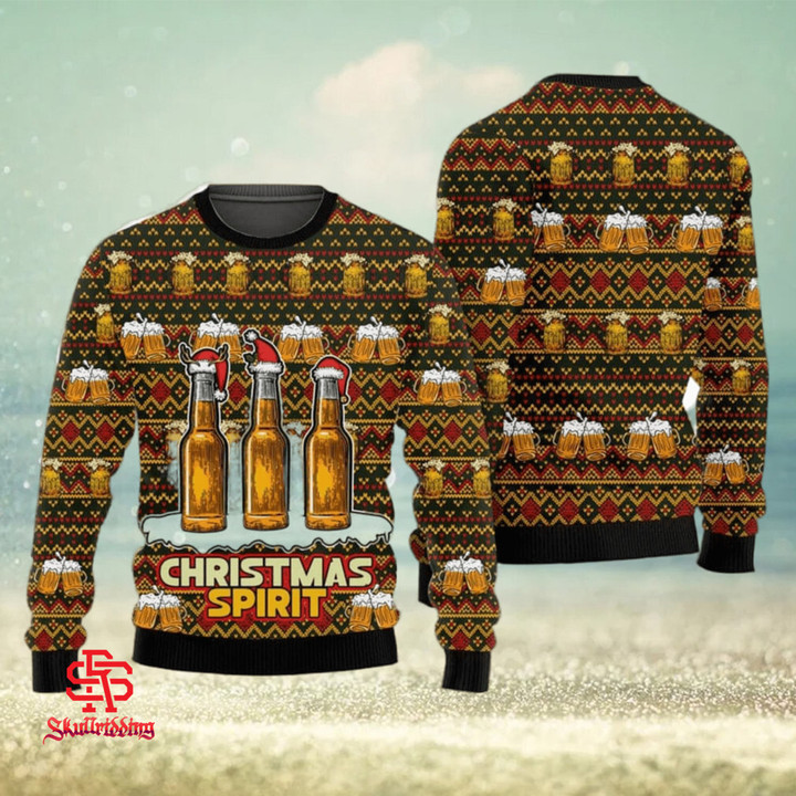 All I Want For Christmas Is Beer Christmas Spirit Ugly Christmas Sweater Xmas Christmas Gift