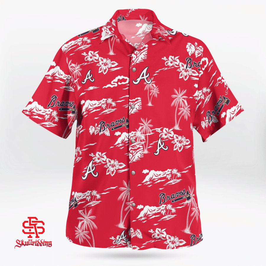Atlanta Braves Americana Hawaiian T-Shirt - Lelemoon
