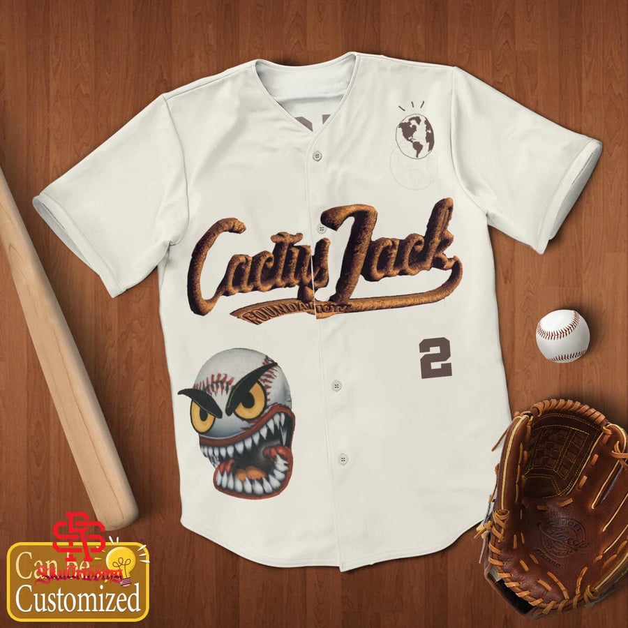 Travis Scott 2023 Cactus Jack Foundation Fall Classic Softball Game  Baseball Jersey - Skullridding
