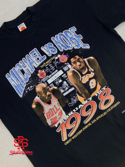 Michael Jordan vs Kobe Bryant February 1st 1998 T-Shirt 