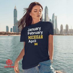 Michigan Wolverines: January February Michigan April
