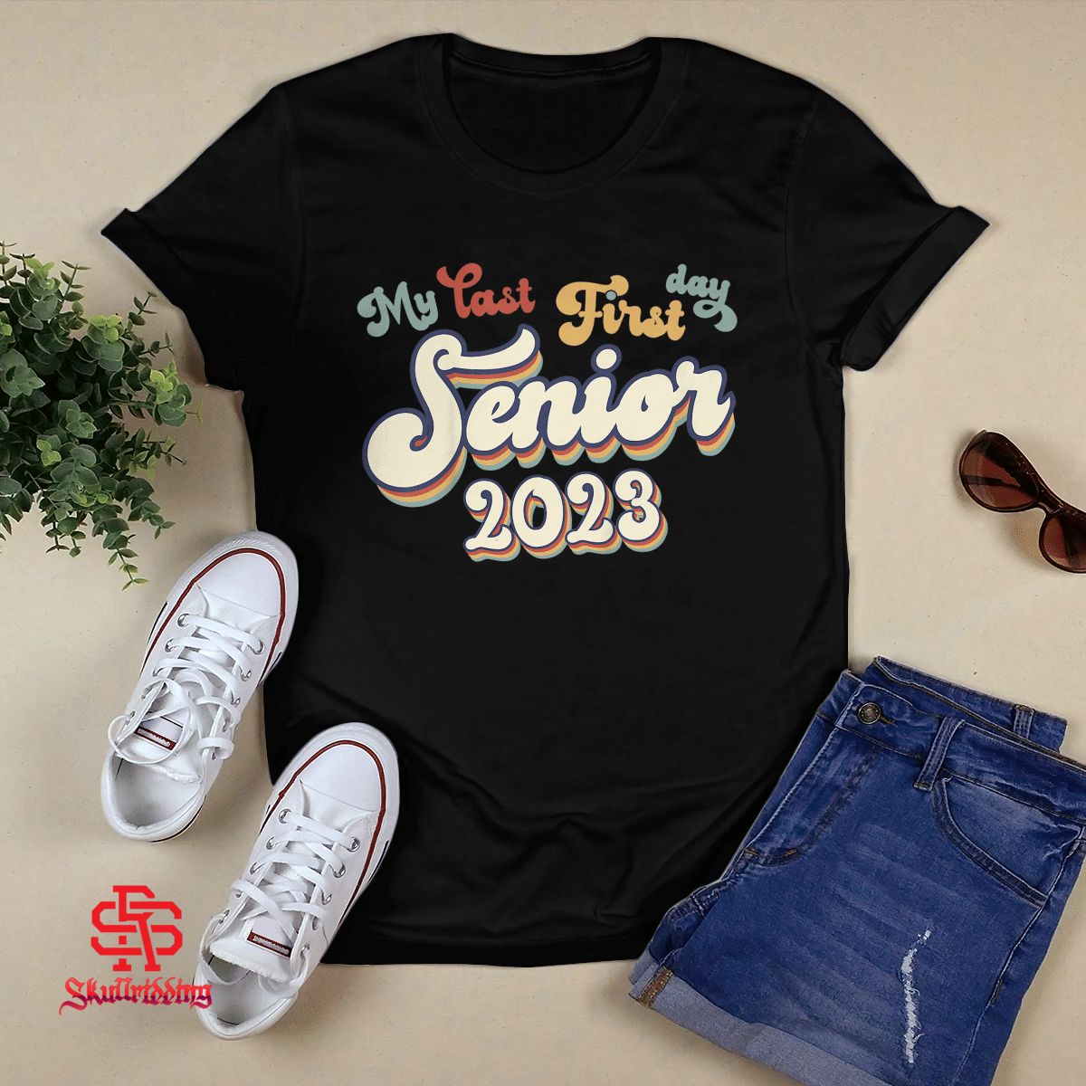 My Last First Day Senior 2023 Back to School Vintage