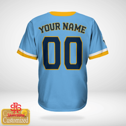 Brew Crew Powder Blue 2022 City Connect Custom Name andBrew Crew Powder Blue 2022 City Connect Custom Name and Number Number