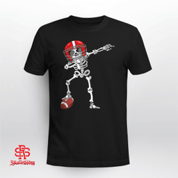  Halloween Football Dabbing Skeleton Football Player 