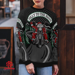 Santa Claus Jolly To The Bone Ugly Christmas Sweater 