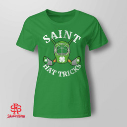 St Patrick's Day Saint Hat Tricks Hockey Shamrock