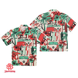 Peace and Love Surfing Hawaiian Shirt