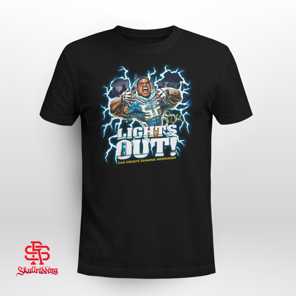 Shawne Merriman Lights Out Shirt and Hoodie San Diego Chargers