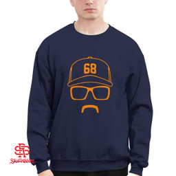 Houston Astros Jonathan Patrick France Rec Specs And Stache and Hoodie