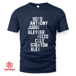 New York Yankees The Bronx Names 2024 T-Shirt and Hoodie
