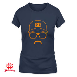 Houston Astros Jonathan Patrick France Rec Specs And Stache and Hoodie