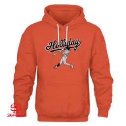 Baltimore Orioles Jackson Holliday Slugger Swing T-Shirt and Hoodie
