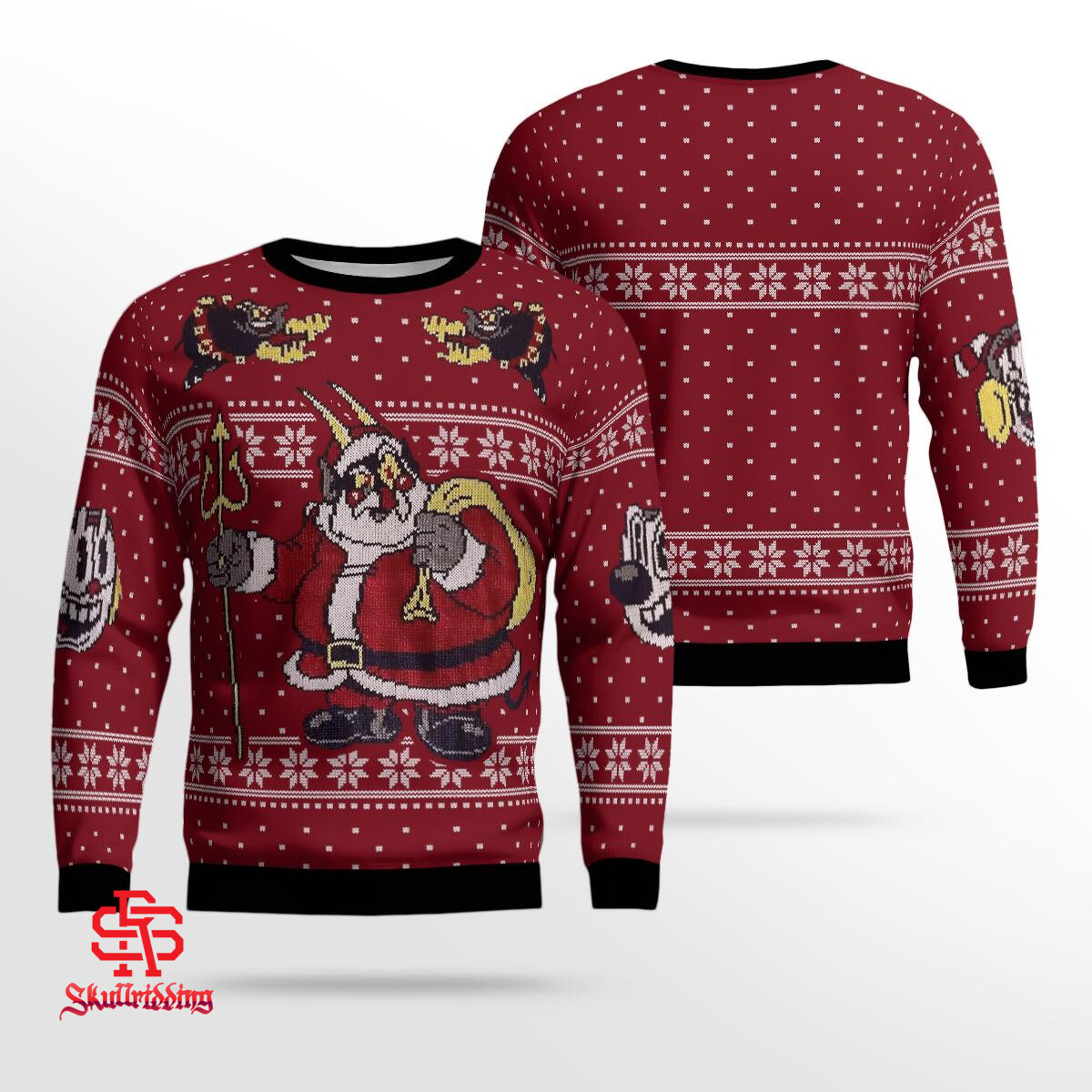 The Cuphead Show! 2022 Holiday Ugly Sweater 