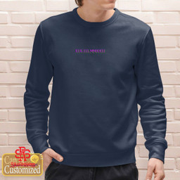 Custom Roman Numeral Matching Embroider T-Shirt  and Hoodie