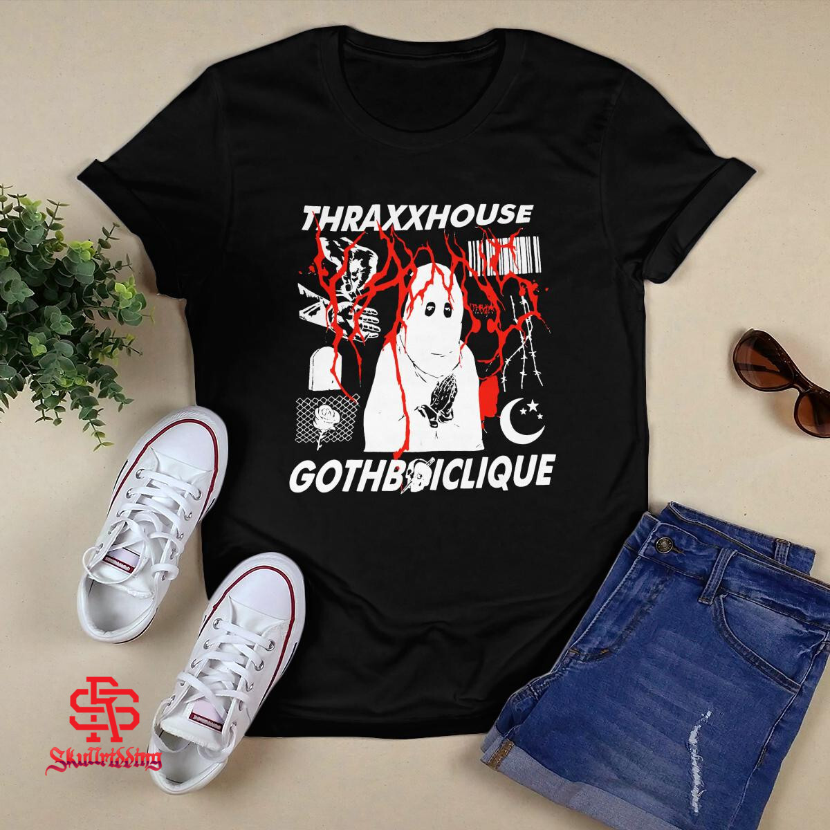  Thraxxhouse X GBC Shirt Gothboiclique × Lil Peep 