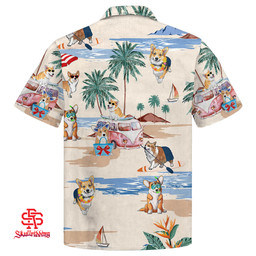 Corgi Hawaiian Shirt - Corgi Summer Beach Hawaiian Shirt
