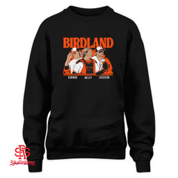 Baltimore Orioles Adley Rutschman, Gunnar Henderson, & Jackson Holliday Birdland T-Shirt and Hoodie