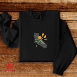 California State Flower Embroidered T-Shirt and Hoodie