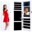 Wall Mount Mirror Jewelry Cabinet Armoire
