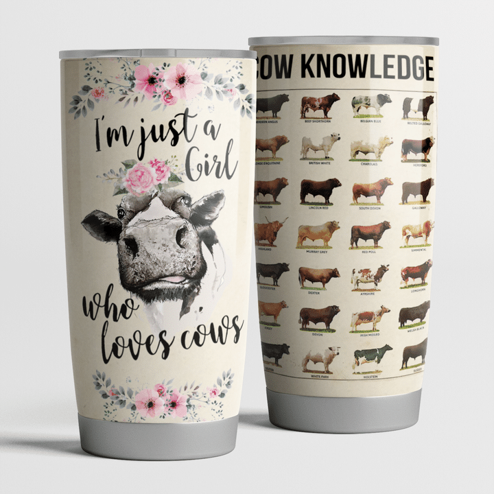 LIMITED EDITION - JUST A GIRL WHO LOVES COWS - TUMBLER 80222TU