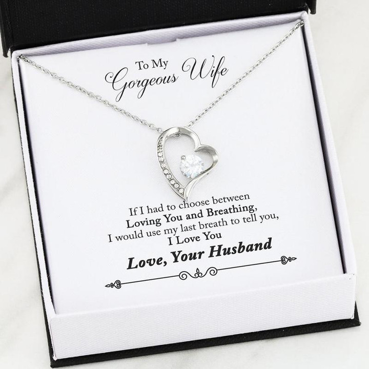 TILL MY LAST BREATH - FOREVER LOVE NECKLACE (50% OFF HOLIDAY SALE) Gift for Christmas, Gift idea for family,Jewelry Made in US