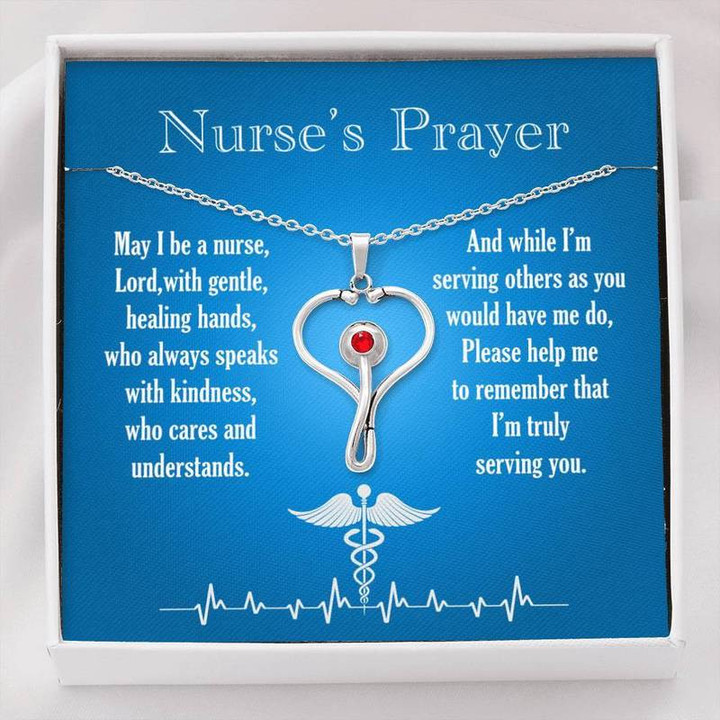Nurse's Prayer -  Stethoscope Necklace
