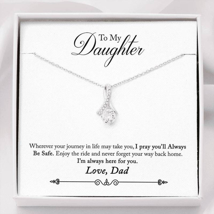 To Daughter from Dad Alluring Beauty Necklace Pendant Necklace