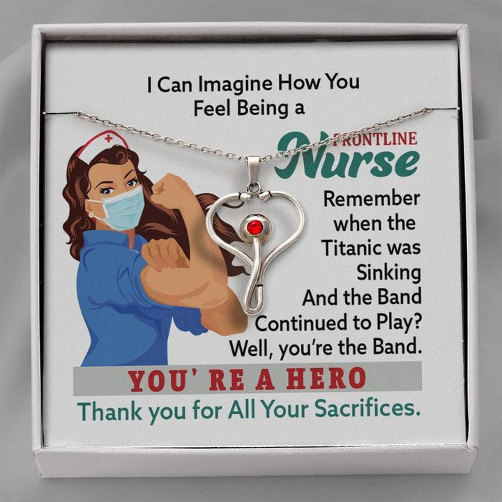 NURSE - STETHOSCOPE NECKLACE Gifts for Nurse, Nurse Birthday Gifts, Christmas gift for Nurses