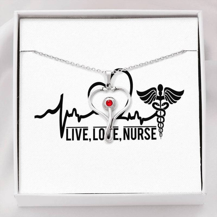 Stethoscope Nurse Necklace Gifts for Nurse, Nurse Birthday Gifts, Christmas gift for Nurses
