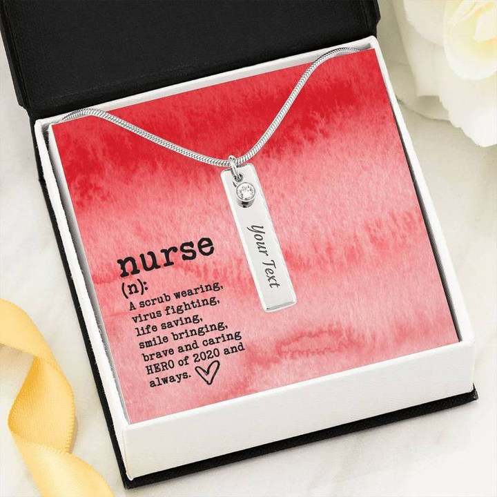 Nurse Birthstone Necklace