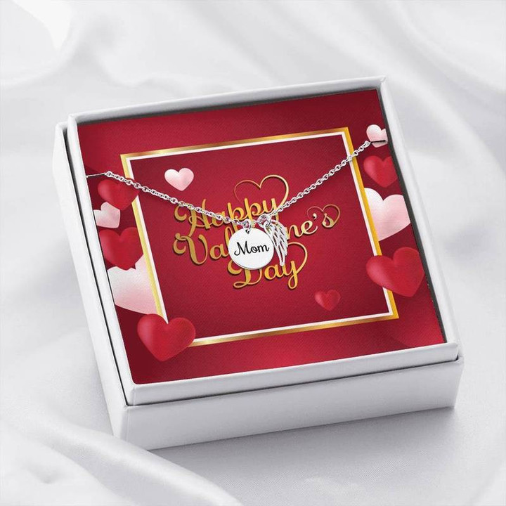 Happy valentines day MOM Remembrance Necklace