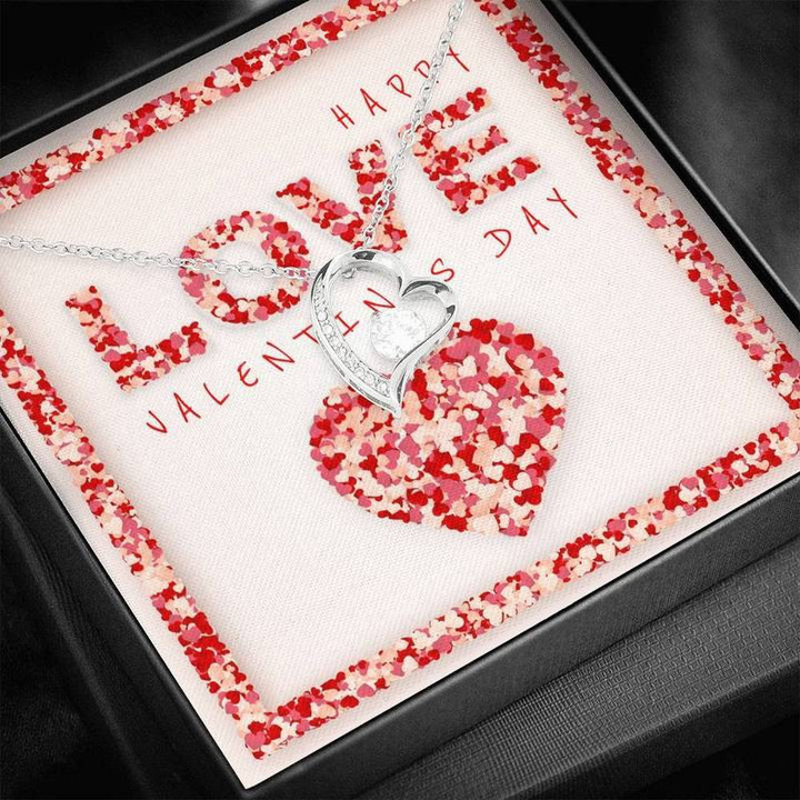 Happy love Valentines Day Forever Love Necklace
